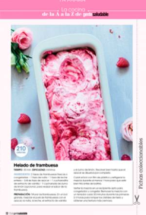 Helado de frambuesa